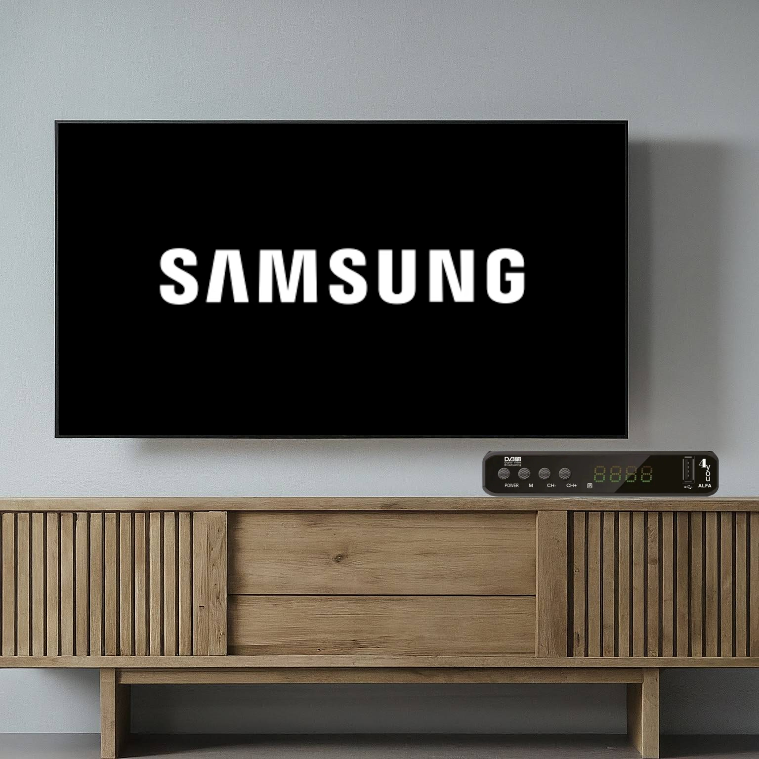 Как подключить приставку DVB-T2 к телевизору Samsung?